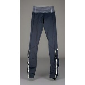 Lululemon Run Your Heart Out Tights Women Size 4 Reflective‎ Ruffle Athletic Gym